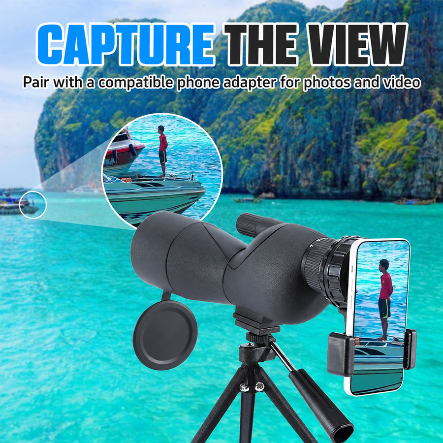 WildVistaX spotting scope with compatible phone adapter