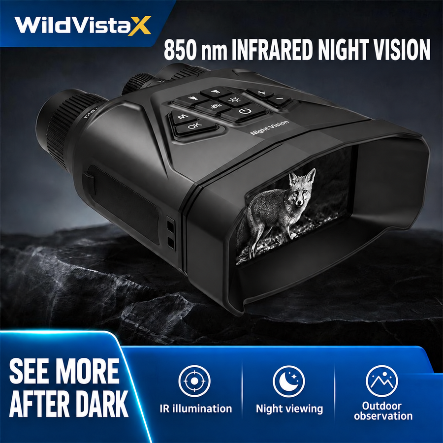 WildVistaX 850 nm infrared night vision binoculars